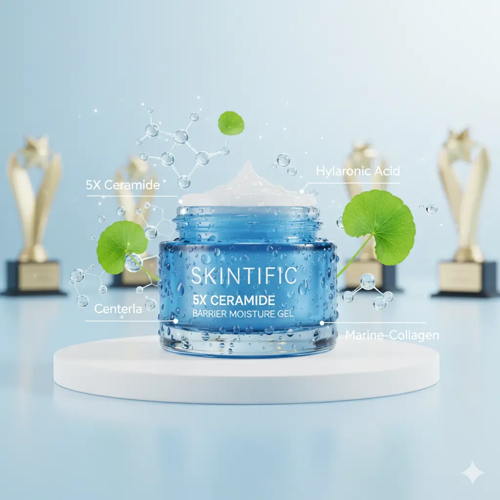 Skintific 5X Ceramide Barrier Moisture Gel – moisturizer viral Shopee untuk memperbaiki skin barrier